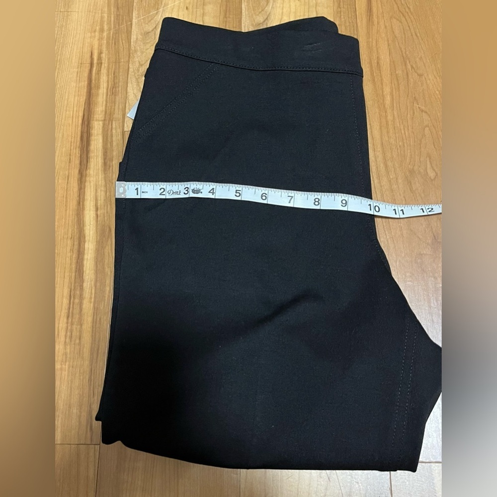 Allison Daley Petite Black Capri Pants Pull-On Shaping Stretch PM NWT - Picture 9 of 10